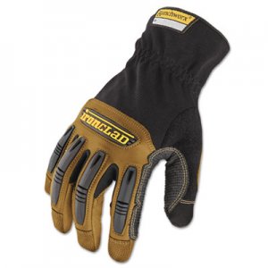 Ironclad IRNRWG204L Ranchworx Leather Gloves, Black/Tan, Large