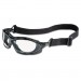 Honeywell Uvex UVXS0600X Seismic Sealed Eyewear, Clear Uvextra AF Lens, Black Frame