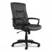 Alera ALEYR4119 YR Series Executive High-Back Swivel/Tilt Leather Chair, Black