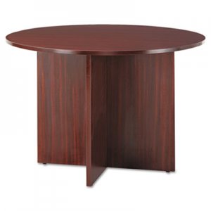 Alera ALEVA7142MY Valencia Round Conference Table w/Legs, 29 1/2h x 42 dia., Mahogany