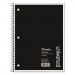 Universal UNV66610 Wirebound Notebook, 1 Subject, Medium/College Rule, Black Cover, 10.5 x 8, 70 Sheets