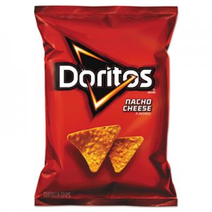 Doritos LAY44375 Nacho Cheese Tortilla Chips, 1.75 oz Bag, 64/Carton