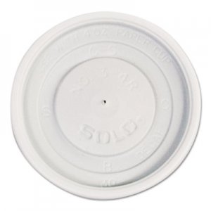 Dart SCCVL34R0007 Polystyrene Vented Hot Cup Lids, 4oz Cups, White, 100/Pack, 10 Packs/Carton