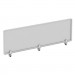 Alera ALEPP6518 Polycarbonate Privacy Panel, 65w x 18h, Silver