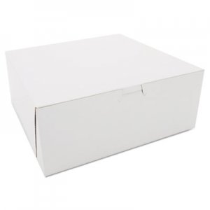 SCT SCH0973 Bakery Boxes, White, Kraft, 10W x 10D x 4H