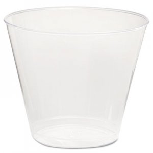 WNA WNAT5S Comet Plastic Tumbler, 5 oz., Clear, Squat, 50/Pack