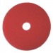 Boardwalk BWK4016RED Buffing Floor Pads, 16" Diameter, Red, 5/Carton