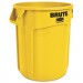 Rubbermaid Commercial RCP2620YEL Round Brute Container, Plastic, 20 gal, Yellow