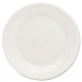 Dart DCC6PWQR Quiet Classic Laminated Foam Dinnerware Plates, 6 Inches, White, Round, 125/Pack