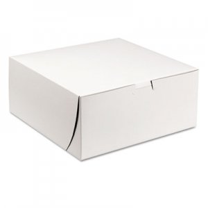 SCT SCH0961 Tuck-Top Bakery Boxes, 9w x 9d x 4h, White, 200/Carton