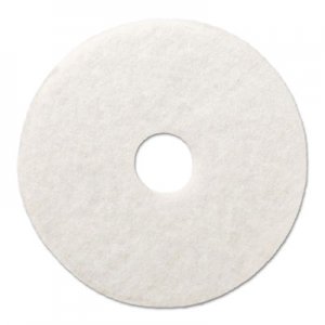 Boardwalk BWK4017WHI Polishing Floor Pads, 17" Diameter, White, 5/Carton