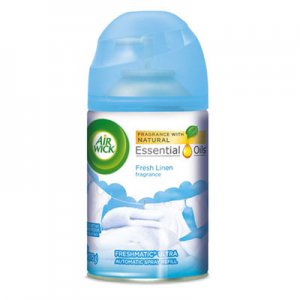 Air Wick RAC82314CT Freshmatic Ultra Spray Refill, Fresh Linen, Aerosol, 5.89 oz, 6/Carton