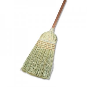 Boardwalk BWK932YCT Warehouse Broom, Corn Fiber Bristles, 42" Wood Handle, Natural, 12/Carton