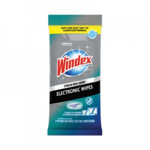 Windex SJN319248 Electronics Cleaner, 25 Wipes, 12 Packs Per Carton