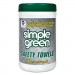 Simple Green 13351CT Safety Towels, 10 x 11 3/4, 75/Canister, 6 per Carton