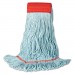 Boardwalk BWK1400MCT EchoMop with Looped-End Wet Head, Synthetic/Cotton, Medium, Blue, 12/Carton