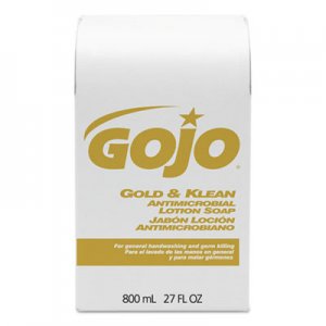 GOJO GOJ912712CT Gold & Klean Lotion Soap Bag-in-Box Dispenser Refill, Floral Balsam, 800mL