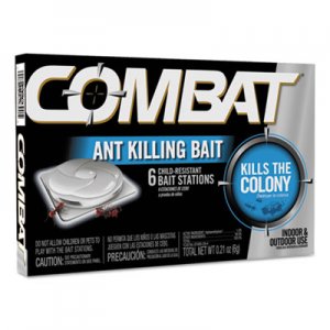 Combat 45901CT Ant Killing System, Child-Resistant, Kills Queen & Colony, 6/Box