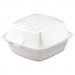 Dart DCC50HT1 Carryout Food Container, Foam, 1-Comp, 5 1/2 x 5 3/8 x 2 7/8, White