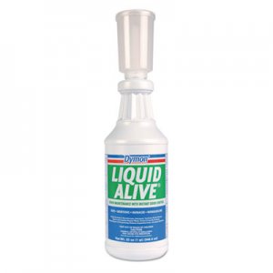 Dymon ITW23332 LIQUID ALIVE Enzyme Producing Bacteria, 32 oz. Bottle, 12/Carton