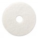 Boardwalk BWK4012WHI Polishing Floor Pads, 12" Diameter, White, 5/Carton