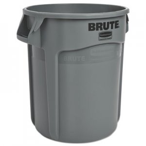 Rubbermaid Commercial RCP262000GRA Round Brute Container, Plastic, 20 gal, Gray