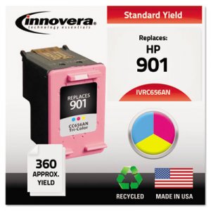 Innovera IVRC656AN Remanufactured CC656AN (901) Ink, Tri-Color