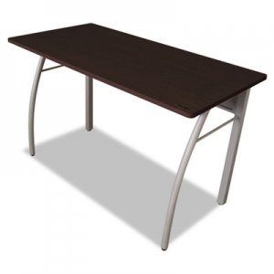 Linea Italia LITTR733MOC Trento Line Rectangular Desk, 47.25" x 23.63" x 29.5", Mocha/Gray