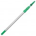 Unger UNGED900 Opti-Loc Aluminum Extension Pole, 30 ft, Three Sections, Green/Silver