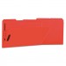 Universal UNV13527 Deluxe Reinforced Top Tab Folders with Two Fasteners, 1/3-Cut Tabs, Legal Size, Red, 50/Box