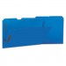 Universal UNV13525 Deluxe Reinforced Top Tab Folders with Two Fasteners, 1/3-Cut Tabs, Legal Size, Blue, 50/Box