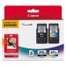 Canon CNM5206B005 High-Yield Ink & Paper Combo Pack, Black/Tri-Color