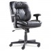 OIF OIFST4819 Executive Bonded Leather Swivel/Tilt Chair, Supports up to 250 lbs, Black Seat/Back/Base