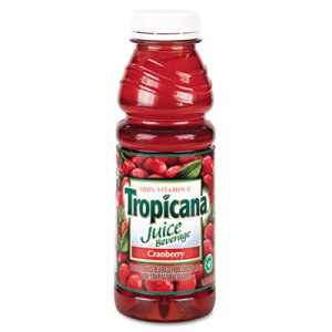 Tropicana QKR00864 Juice Beverage, Cranberry, 15.2oz Bottle, 12/Carton