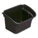 Rubbermaid Commercial RCP335488BLA Utility Bin, 4 gal, 17" x 12.13" x 10.5", Black, 2/Carton