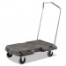 Rubbermaid Commercial RCP4401BLA Triple Trolley, 500-lb Capacity, 20.5w x 32.5d x 7h, Black