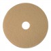 Boardwalk BWK4019ULT Tan Burnishing Floor Pads, 19" Diameter, 5/Carton