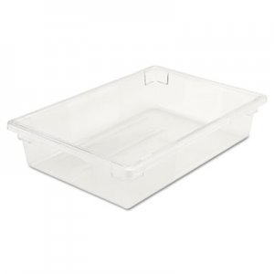 Rubbermaid Commercial RCP3308CLE Food/Tote Boxes, 8 1/2gal, 26w x 18d x 6h, Clear