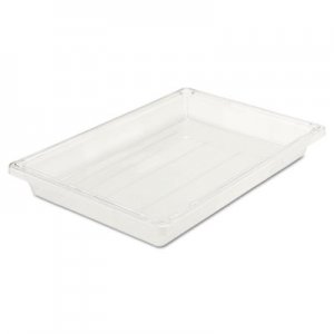 Rubbermaid Commercial RCP3306CLE Food/Tote Boxes, 5gal, 26w x 18d x 3 1/2h, Clear