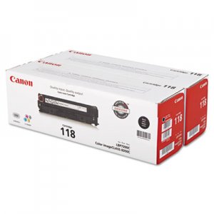 Canon CNM2662B004 2662B004 (118) Toner, Black, 2/PK