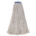 Boardwalk BWK732C Mop Head, Economical Lie-Flat Head, Cotton Fiber, 32oz, White, 12/Carton