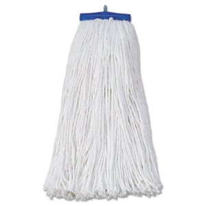 Boardwalk BWK720R Mop Head, Economical Lie-Flat Head, Rayon Fiber, 20oz, White, 12/Carton