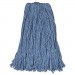 Rubbermaid Commercial RCPF51812BLU Cotton/Synthetic Cut-End Blend Mop Head, 24 oz, 1" Band, Blue, 12/Carton
