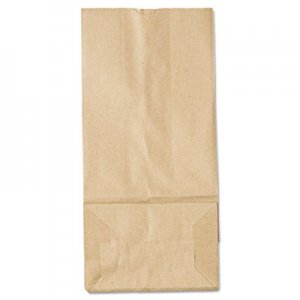 Genpak BAGGK5500 Grocery Paper Bags, 5.25" x 10.94", Kraft, 500 Bags
