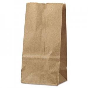 Genpak BAGGK2500 Grocery Paper Bags, 4.31" x 7.88", Kraft, 500 Bags