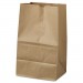 Genpak BAGGK20S500 Grocery Paper Bags, 8.25" x 13.38", Kraft, 500 Bags