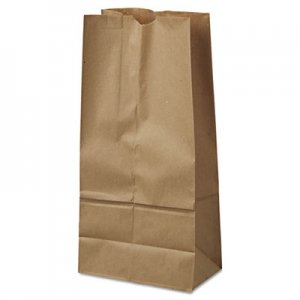 Genpak BAGGK16500 Grocery Paper Bags, 7.75" x 16", Kraft, 500 Bags
