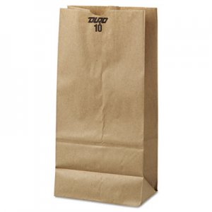 Genpak BAGGK10500 Grocery Paper Bags, 6.31" x 13.38", Kraft, 500 Bags