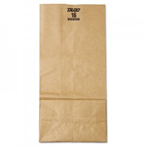 Genpak BAGGX16 Grocery Paper Bags, 7.75" x 16", Kraft, 500 Bags