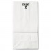 Genpak BAGGW2500 Grocery Paper Bags, 4.31" x 7.88", White, 500 Bags